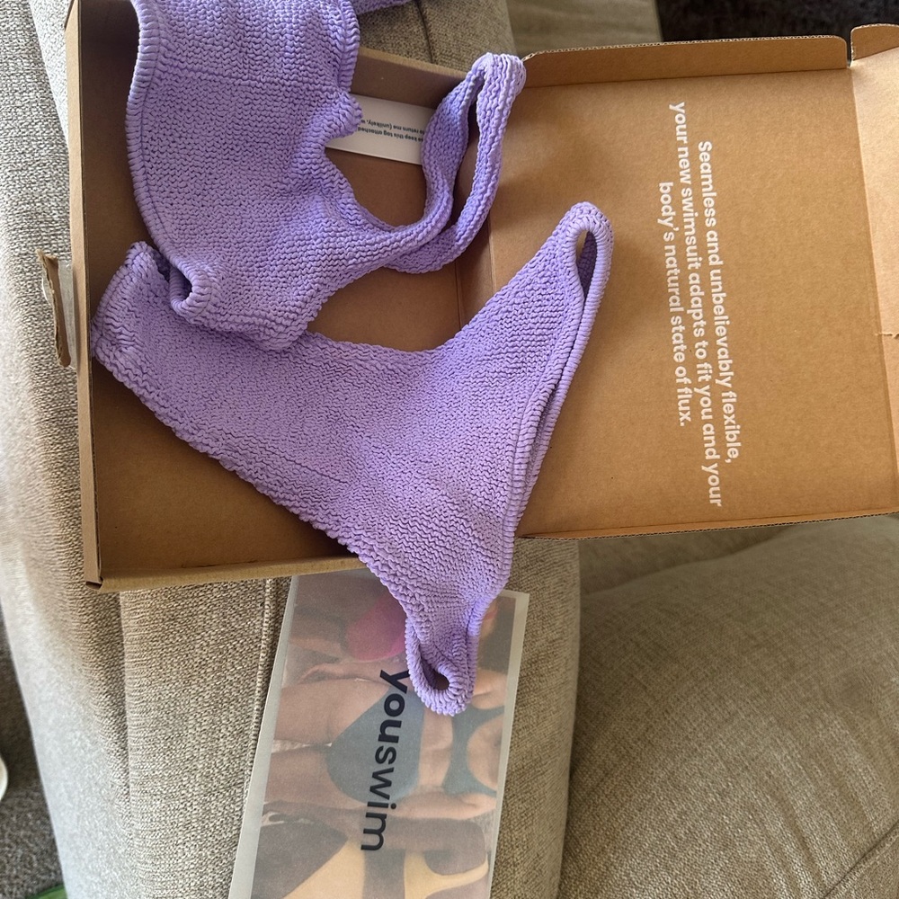 COPY - Lavender Textured Bikini Set